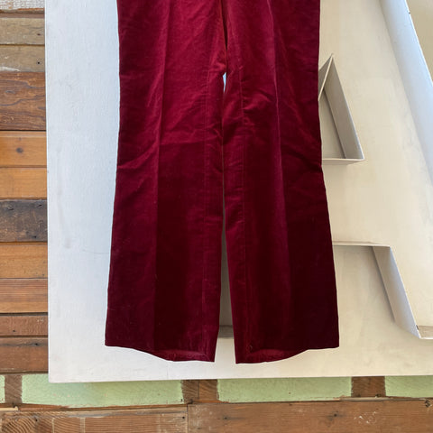70’s Velvet Flares - 28” x 29.5”