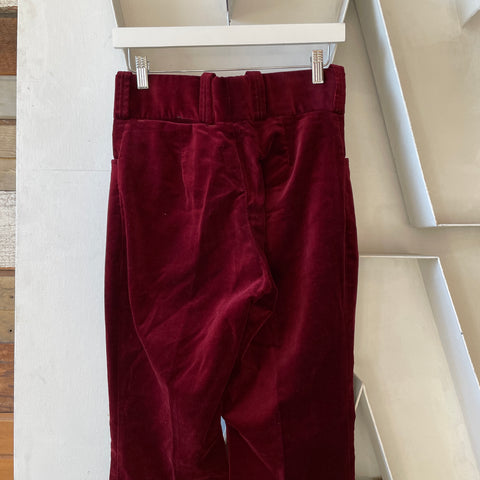70’s Velvet Flares - 28” x 29.5”