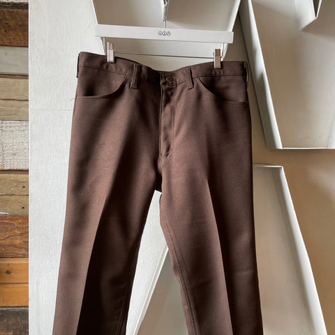 70’s Wrangler Poly Trousers - 34” x 31.5”