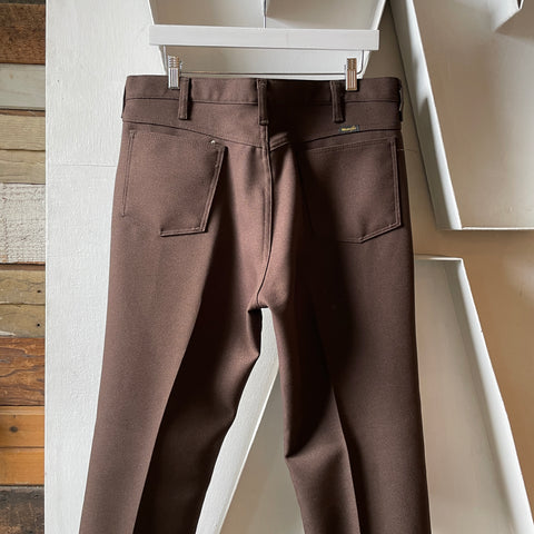 70’s Wrangler Poly Trousers - 34” x 31.5”