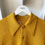 60’s Donegal Textured Knit Polo - Large