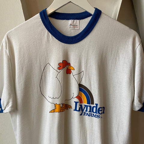 80’s Lynden Farms Ringer Tee - XL