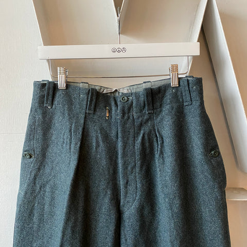 50’s Euro Military Wool Trousers - 30” x 29.5”
