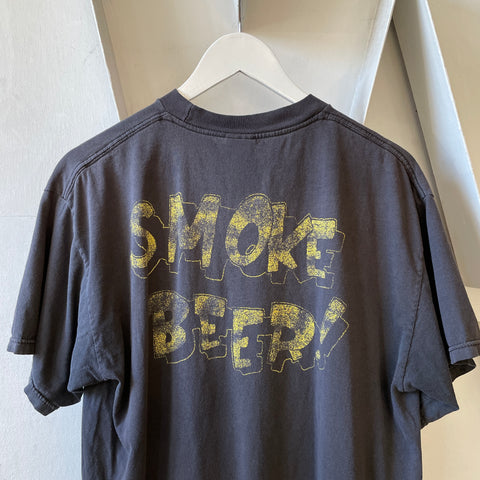 Y2K Municipal Waste Smoke Beer Tee - Large