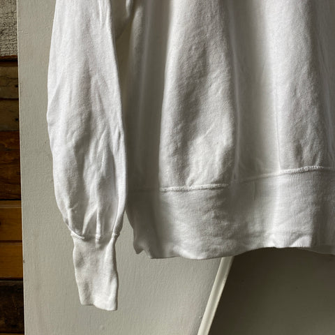 50’s White Sweatshirt - Large