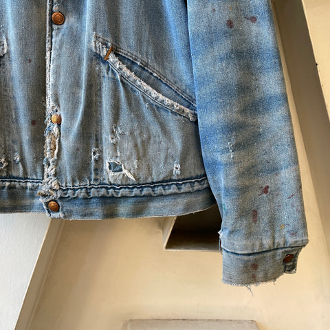70’s Wrangler Lined Denim Jacket - Medium