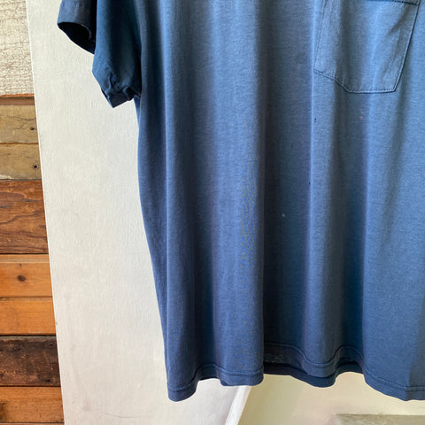 80's Blue Blank - Large