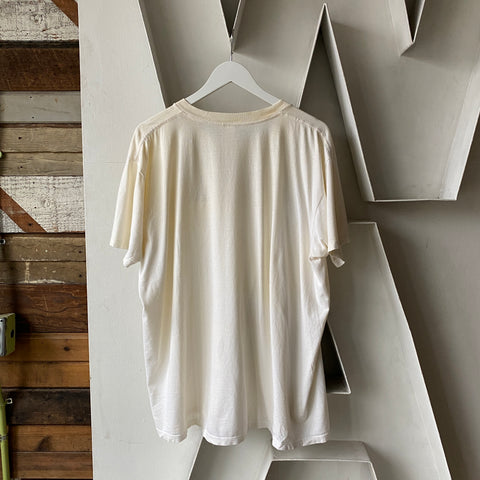 80's Paper Thin White Blank - XL