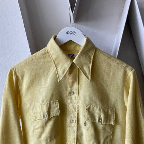 70's Levi's Big E Yellow Shirt - Medium