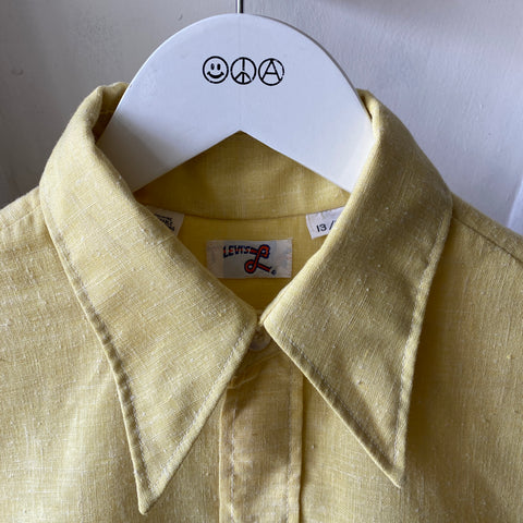 70's Levi's Big E Yellow Shirt - Medium