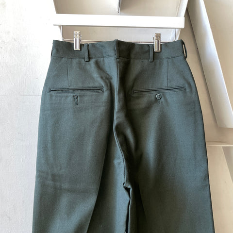 50’s Moth Loved Military Wool Trousers - 28” x 29”