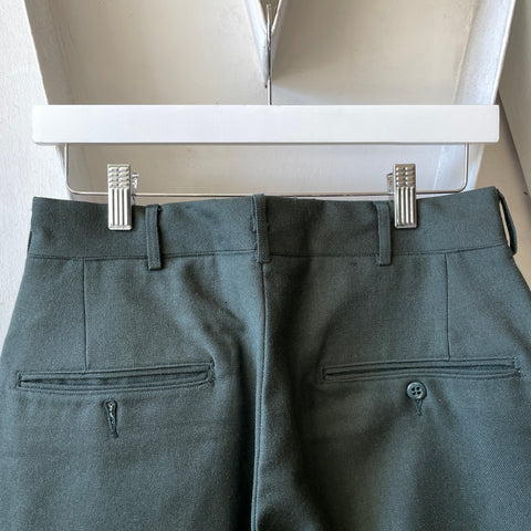 50’s Moth Loved Military Wool Trousers - 28” x 29”