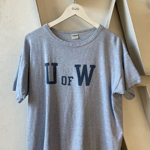 70’s Champion Blue Bar U of W Tee - XL