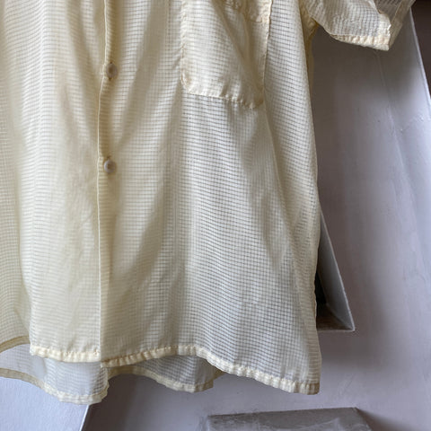 50’s DuPont Sheer Button Down - Large