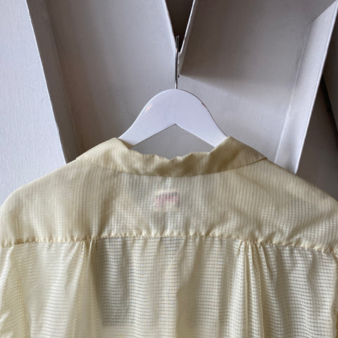 50’s DuPont Sheer Button Down - Large