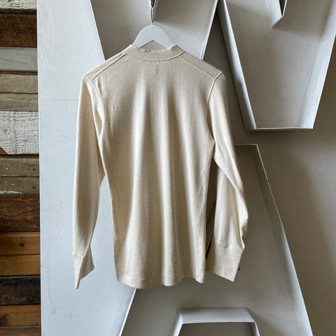 60’s Military Wool Henley - Small