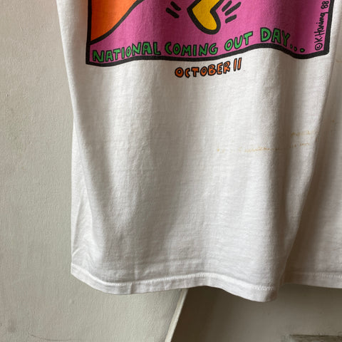 80’s Keith Haring Come On Out Tee - Large