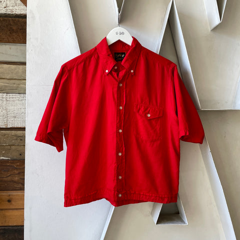 60’s Cropped Bowling Shirt - Medium
