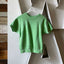 60’s Faded Green Short Sleeve Sweatshirt - Small