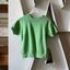 60’s Faded Green Short Sleeve Sweatshirt - Small