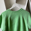 60’s Faded Green Short Sleeve Sweatshirt - Small