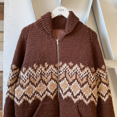 70’s Lined Cowichan - Large