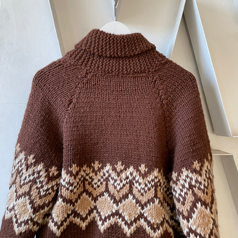 70’s Lined Cowichan - Large