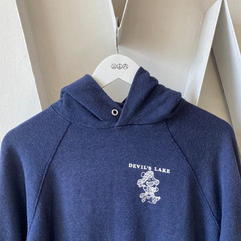 80's Devil’s Lake Raglan Hoodie - Large