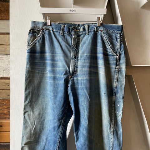 60’s Can’t Bust Em Faded Thrashed Denim - 38” x 28”