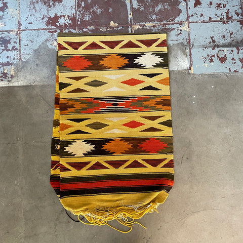 70’s Patterned Runner Rug - 23” x 74”