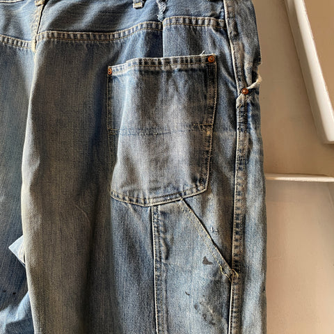 60’s Can’t Bust Em Faded Thrashed Denim - 38” x 28”