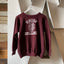 70’s Champion Flock Print Union College Crewneck Sweatshirt - Medium
