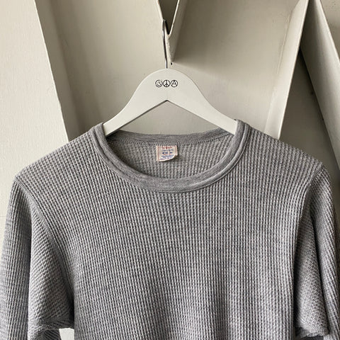 80's Grey Thermal Shirt - Medium