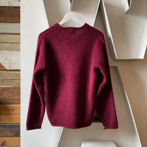60’s Mohair V Neck Sweater - Medium
