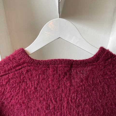 60’s Mohair V Neck Sweater - Medium