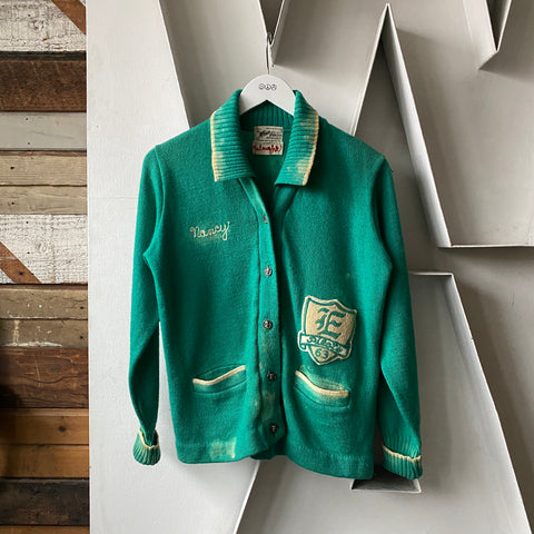 60’s Collegiate Cardigan Sweater - Medium