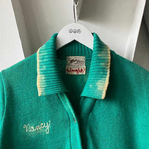 60’s Collegiate Cardigan Sweater - Medium