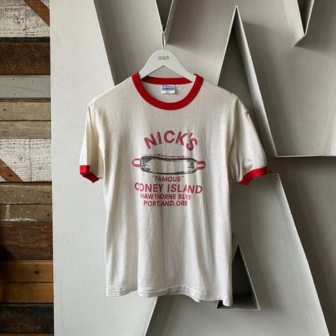 80's Nick’s Coney Island Dog Tee - Large