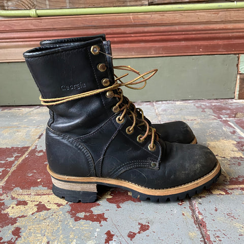 Georgia Leather Logger Boots - W's 7.5