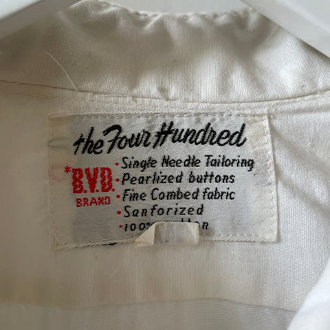 50’s BVD Tuxedo Shirt - Large