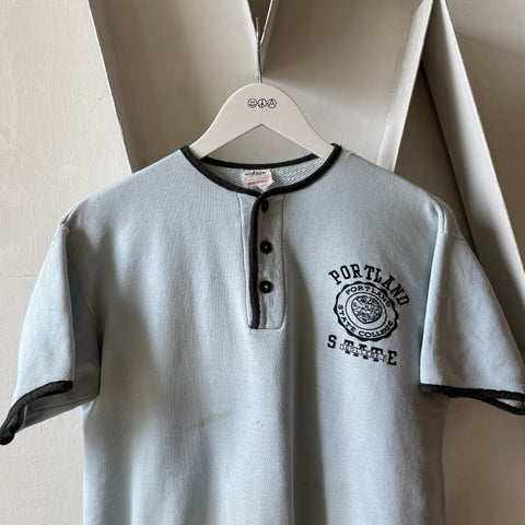 50’s Portland State College Short Sleeve Sweatshirt - Small