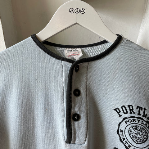 50’s Portland State College Short Sleeve Sweatshirt - Small
