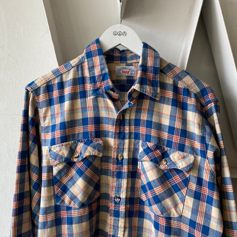 70's Levis Cotton Flannel - Large