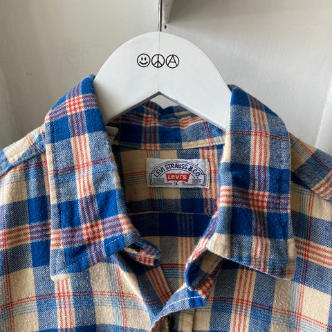 70's Levis Cotton Flannel - Large