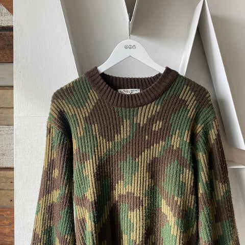 80's Camo Sweater - Large