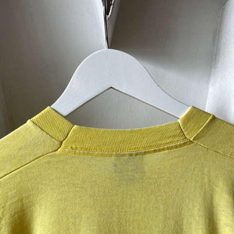 80’s Blank Yellow Tee - XL