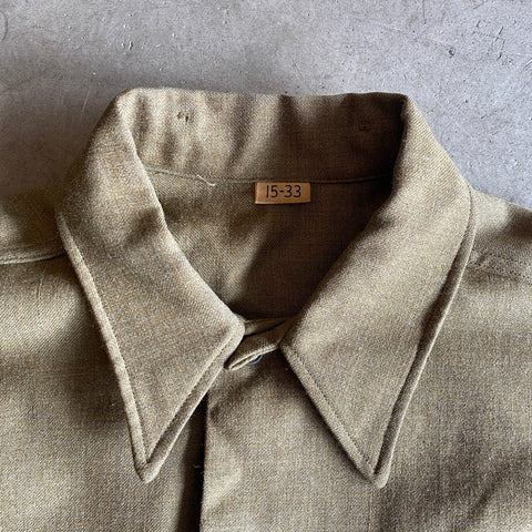 '44 WWII Wool Button-up - Large