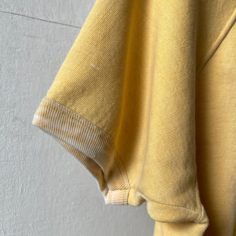60’s Faded Lemon Short Sleeve Sweatshirt - Medium