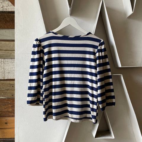 70’s Striped Boatneck Tee - Small