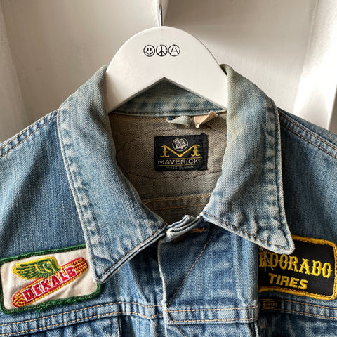 70’s Maverick Blue Bell Patched Denim Jacket - Medium